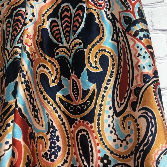 Paisley Print Wide-Leg Pants - Picture 3 of 10